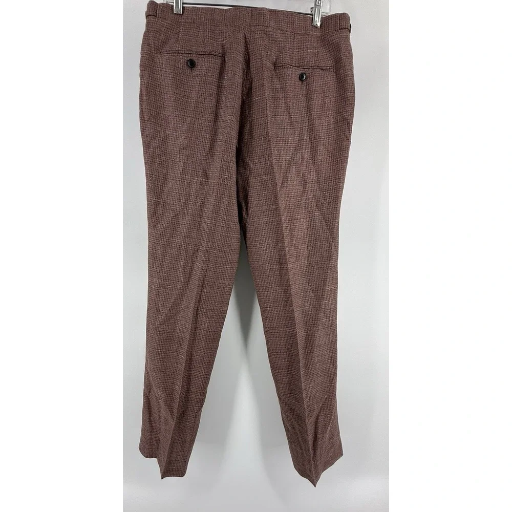 NWT‎ Mens Reiss Recline T-Mixer trousers in Bordeaux, size 34